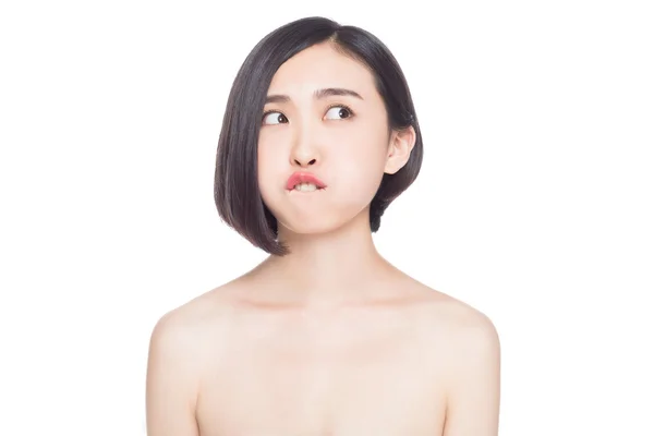 Chinese woman facial expressions — Stock Photo, Image