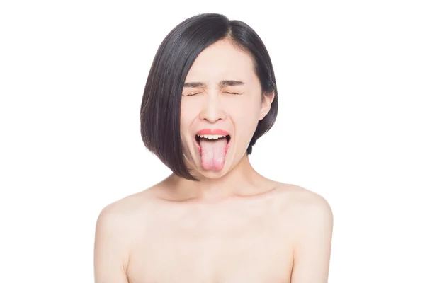 Chinese woman facial expressions — Stock Photo, Image