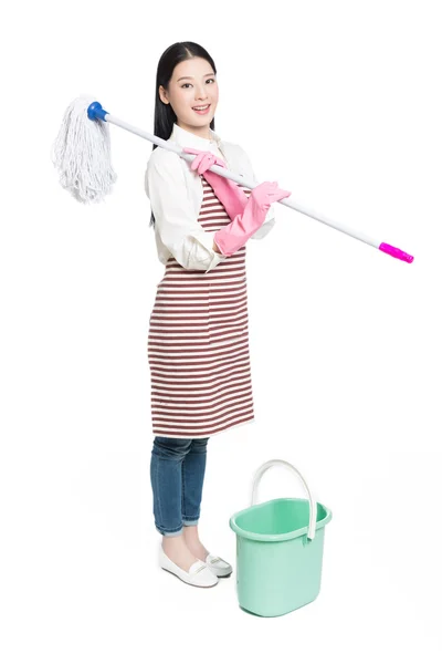 Женский чистильщик — стоковое фото