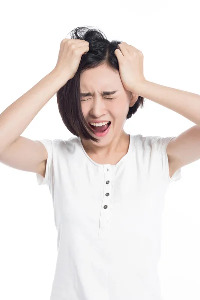 Chinese woman facial expressions — Stock Photo, Image