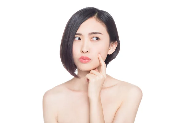 Chinese woman facial expressions — Stock Photo, Image