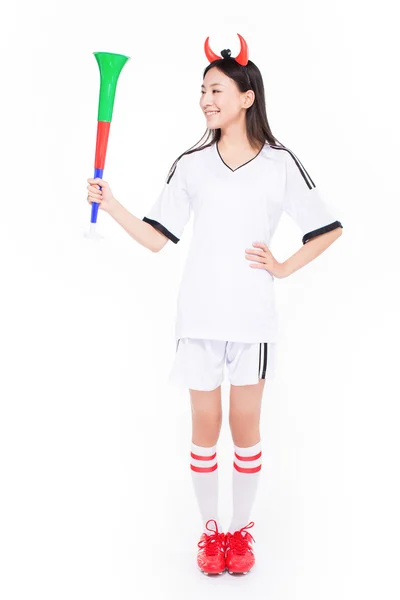 Asian girl cheerleader, chinese — Stock Photo, Image