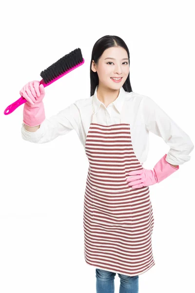 Female cleaner — Stock Photo, Image