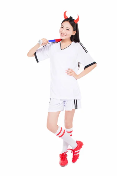 Menina asiática cheerleader, chinês — Fotografia de Stock