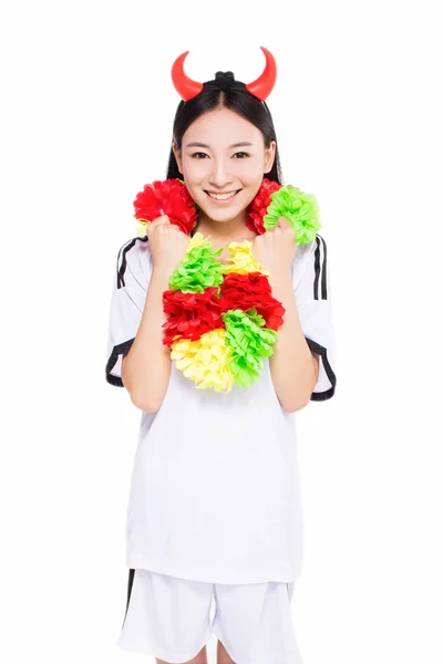 Azjatyckie dziewczyny cheerleaderka, chiński — Zdjęcie stockowe