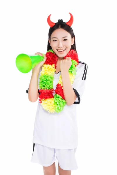 Asiatische Mädchen Cheerleader, chinesisch — Stockfoto