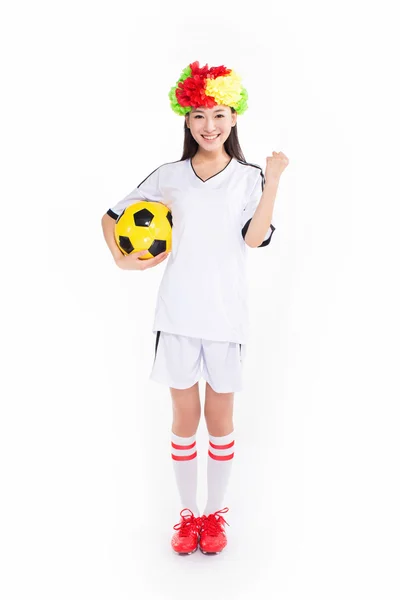 Asian girl cheerleader, chinese — Stock Photo, Image