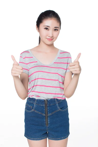 Prachtige chinese model — Stockfoto