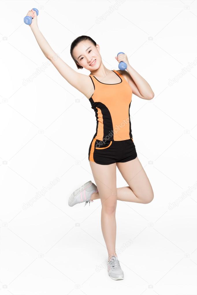 smiling Fitness Woman