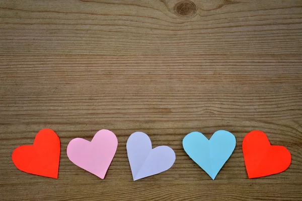 Día de San Valentín fondo con corazones. — Foto de Stock