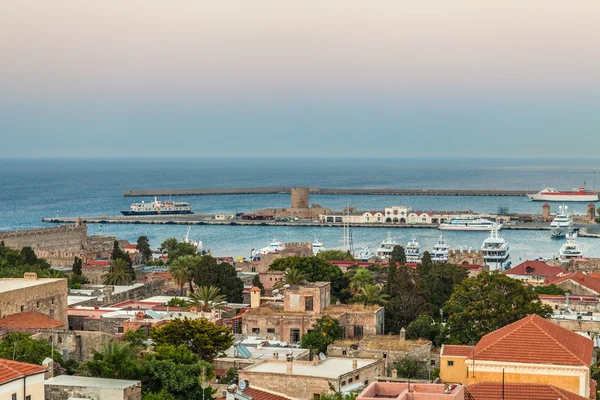 Panorámás kilátás nyílik a Rhodes Island, Görögország — Stock Fotó