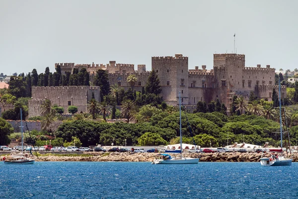 Old City, Rhodes Island, kilátás a tengerre — Stock Fotó