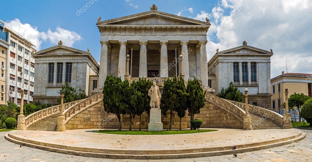 National Library in Athens Greece Stock Photo by ©lambroskazan 85410382