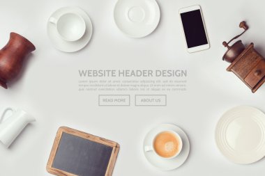 Coffee shop Web sitesi başlık