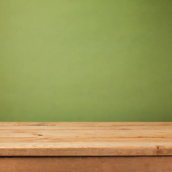 Mesa de cubierta de madera vacía — Foto de Stock