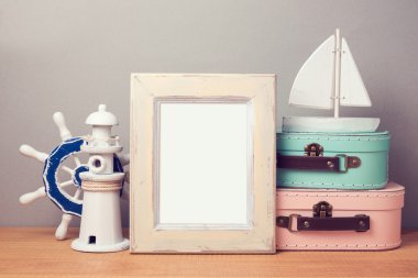 Yaz tatil poster şablonu sahte