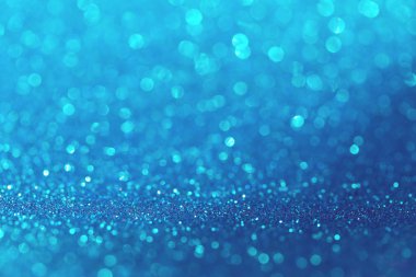 Mavi glitter bokeh arka plan