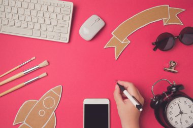 Eğitim ve e-öğrenme web sitesi üstbilgi arka planı