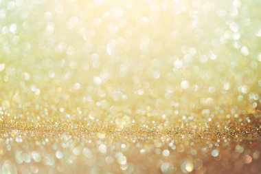 Altın glitter bokeh arka plan