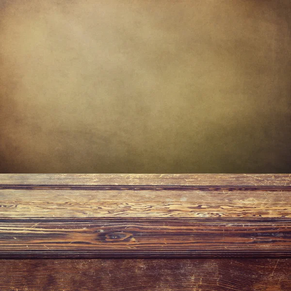 Vintage wooden counter background — Stock Photo, Image