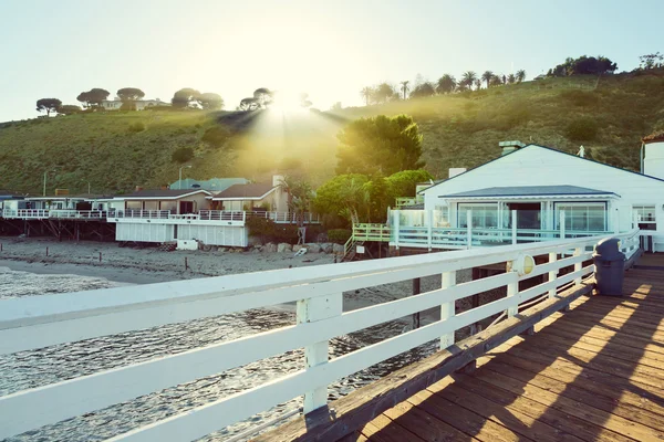 Malibu molo, malibu, Kalifornie, usa — Stock fotografie