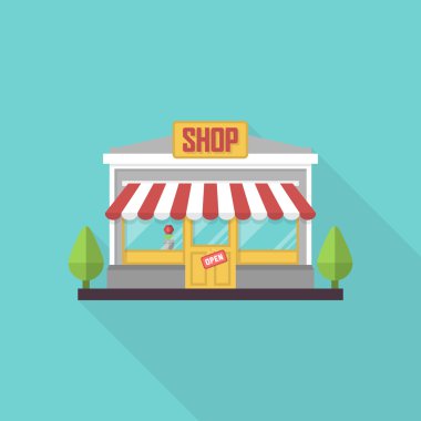 online alışveriş ve pazarlama simgesi
