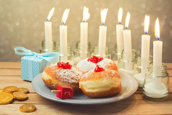 Εορτασμό Hanukkah — Φωτογραφία Αρχείου