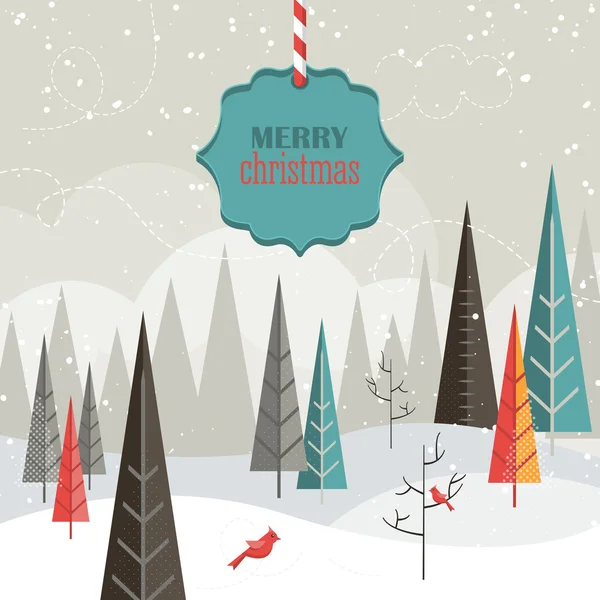 Illustration des vacances de Noël — Image vectorielle