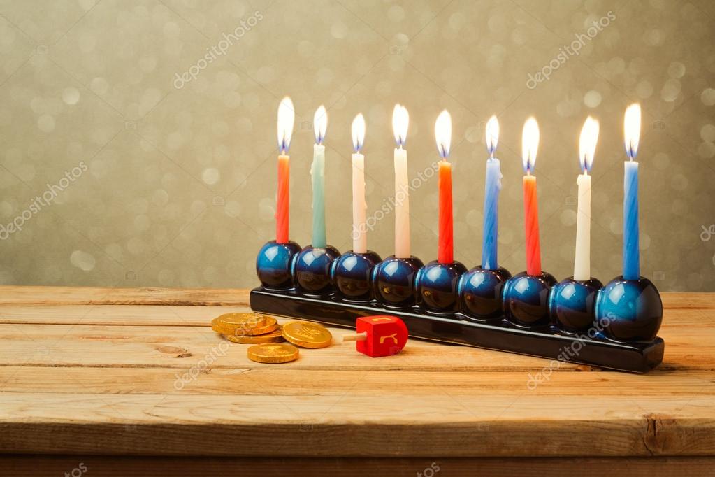 Menorah and dreidel Stock Photo by ©maglara 55289229