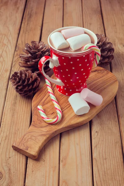 Cioccolata calda e marshmallow — Foto Stock