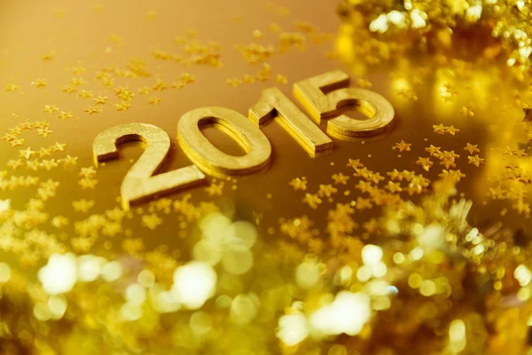 New Year golden background — Stock Photo, Image