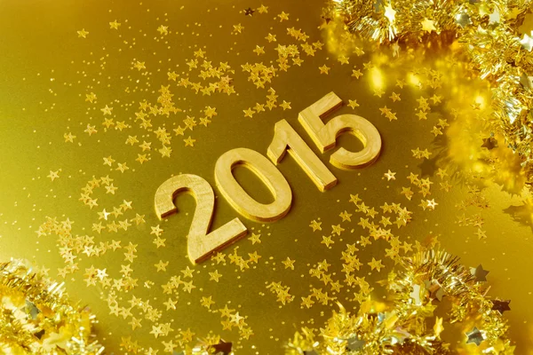 New Year golden background — Stock Photo, Image