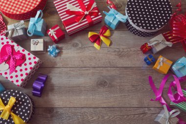 Noel hediye kutuları tablo