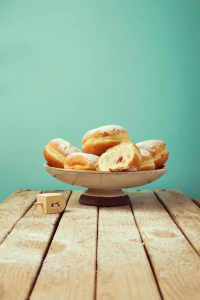 Ciambelle con zucchero a velo — Foto Stock