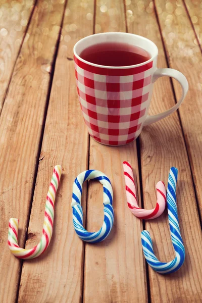 Candy cane and mulled wine