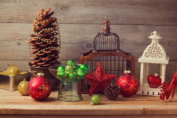 Noel süslemeleri ve süsleri — Stok fotoğraf