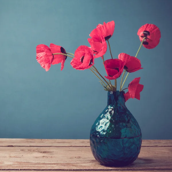 Poppy bloemen boeket — Stockfoto