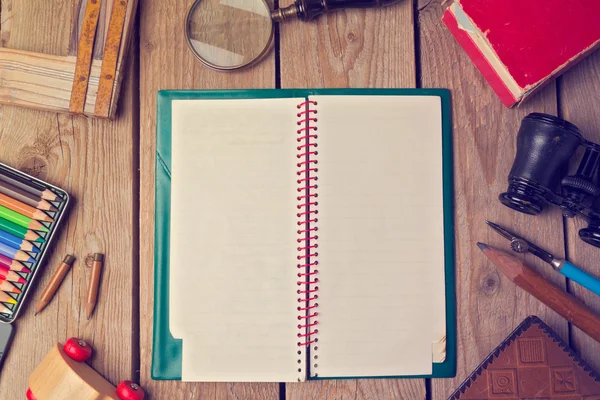 Notebook mock up para obras de arte — Fotografia de Stock