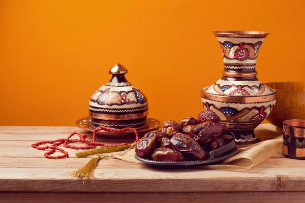 Dried date palm tree fruits — Stock Photo, Image