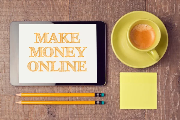 Make money online concept — Stock Photo, Image