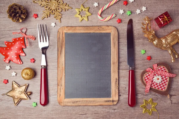 Menu di Natale sfondo — Foto Stock