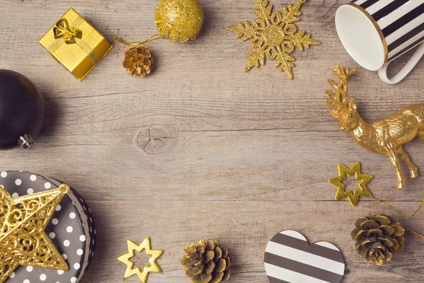 Fondo de Navidad con decoraciones — Foto de Stock