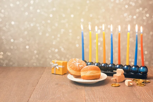 Jewish holiday Hanukkah celebration — Stock Photo, Image
