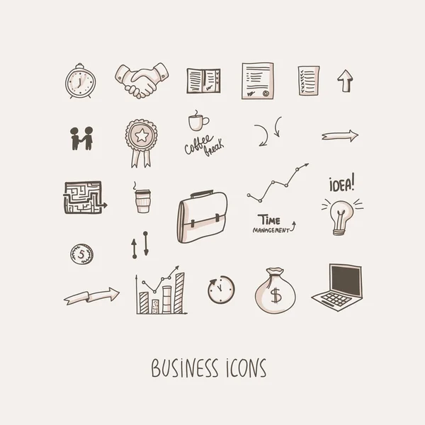 Icônes d'affaires ensemble — Image vectorielle