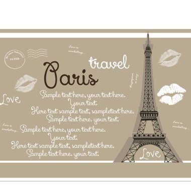 Eyfel Kulesi ile kart