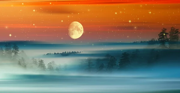 Frumos peisaj de noapte — Fotografie, imagine de stoc