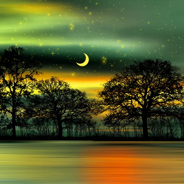 Beautiful night landscape — Stock Photo, Image