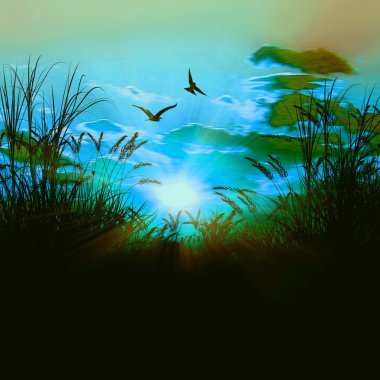 güzel manzara resmi