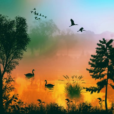 güzel manzara resmi