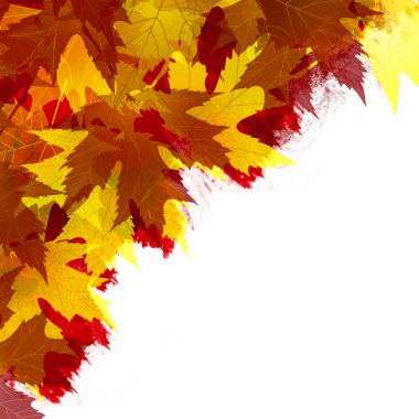 Arka plan parlak sonbahar yaprakları